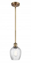 Innovations Lighting 516-1S-BB-G292-LED - Salina - 1 Light - 6 inch - Brushed Brass - Mini Pendant