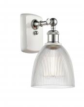 Innovations Lighting 516-1W-WPC-G382-LED - Castile - 1 Light - 6 inch - White Polished Chrome - Sconce