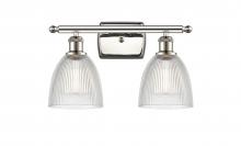 Innovations Lighting 516-2W-PN-G382-LED - Castile - 2 Light - 16 inch - Polished Nickel - Bath Vanity Light