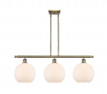 Innovations Lighting 516-3I-AB-G121-10 - Athens - 3 Light - 37 inch - Antique Brass - Stem Hung - Island Light