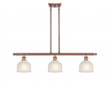 Innovations Lighting 516-3I-AC-G411 - Dayton - 3 Light - 36 inch - Antique Copper - Cord hung - Island Light