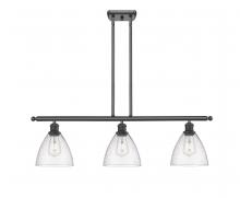 Innovations Lighting 516-3I-BK-GBD-754-LED - Bristol - 3 Light - 36 inch - Matte Black - Cord hung - Island Light