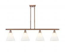 Innovations Lighting 516-4I-AC-GBC-81 - Berkshire - 4 Light - 48 inch - Antique Copper - Cord hung - Island Light