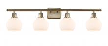 Innovations Lighting 516-4W-AB-G121-6 - Athens - 4 Light - 36 inch - Antique Brass - Bath Vanity Light