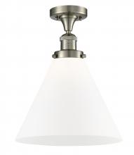 Innovations Lighting 517-1CH-SN-G41-L-LED - Cone - 1 Light - 12 inch - Brushed Satin Nickel - Semi-Flush Mount