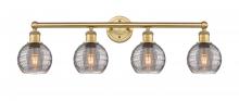 Innovations Lighting 616-4W-BB-G1213-6SM - Athens Deco Swirl - 4 Light - 33 inch - Brushed Brass - Bath Vanity Light