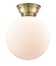 Innovations Lighting 623-1F-AB-G201-12 - Beacon - 1 Light - 12 inch - Antique Brass - Flush Mount