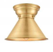  623-1F-SG-M10-SG - Briarcliff - 1 Light - 10 inch - Satin Gold - Flush Mount