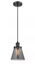 Innovations Lighting 916-1P-BK-G63 - Cone - 1 Light - 6 inch - Matte Black - Cord hung - Mini Pendant