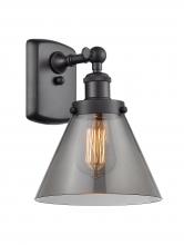 Innovations Lighting 916-1W-BK-G43 - Cone - 1 Light - 8 inch - Matte Black - Sconce