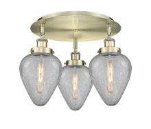 Innovations Lighting 916-3C-AB-G165 - Geneseo - 3 Light - 18 inch - Antique Brass - Flush Mount