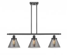 Innovations Lighting 916-3I-BK-G43 - Cone - 3 Light - 36 inch - Matte Black - Stem Hung - Island Light