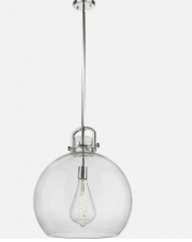 Innovations Lighting 410-1SL-PN - Newton - 1 Light - Polished Nickel - Pendant