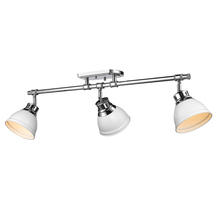 Golden 3602-3SF CH-WHT - Duncan Semi-Flush - Track Light