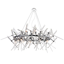 CWI Lighting 1154P43-12-601-O - Icicle 12 Light Chandelier With Chrome Finish