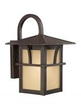 Generation Lighting 88881-51 - Medford Lakes transitional 1-light outdoor exterior medium wall lantern sconce in statuary bronze fi