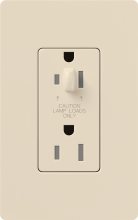 Lutron Electronics NTR-15-HDTR-LA - NOVAT 15 A TMPR RESIST HALF DIM RECPT LA