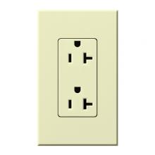 Lutron Electronics NTR-20-AL - NOVA T RECEPTACLE 20 AMP ALMOND