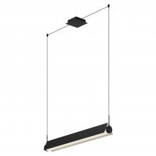 Kuzco Lighting Inc LP73536-BK/WH - Phoenix 36-in Black/White LED Linear Pendant