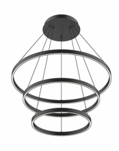 Kuzco Lighting Inc CH87332-BK - Cerchio 32-in Black LED Chandeliers