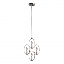 ZEEV Lighting P30028-4-CH - 4-Light 12" Candle Vertical Pendant