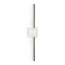 ZEEV Lighting WS11751-E26-2-MW-G9 - LED 3CCT Duo Wall Sconce, 12" Alabaster Shade and Matte White Finish