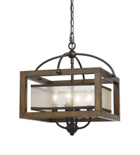 CAL Lighting FX-3536/1C - 60W X 4 Semi-Flush Pendant