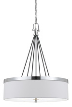 CAL Lighting FX-3642-3 - 60W X 3 Rimini Pendant Fixture With Hardback Fabric Shade