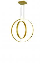 Thumprints T1003-BG - Brushed Gold Aria Pendant