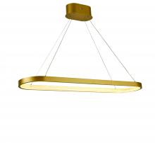 Thumprints T1020-BG - Brushed Gold Ellipse Dining Chandelier