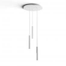 Koncept Inc CMP-C3-S-12-MWT - Combi Pendant 12" Circular 3 Combo Matte White with Matte White Canopy, Suspension / Flush Mount