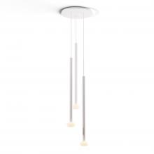 Koncept Inc CMP-C3-S-36-MWT+NA+GLB - Combi Pendant 36" Circular 3 Combo Matte White with Matte White Canopy