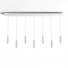 Koncept Inc CMP-L7-S-06-MWT - Combi Pendant 6" Linear 7 Combo Matte White with Matte White Canopy