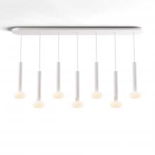 Koncept Inc CMP-L7-S-12-MWT+NA+GLB - Combi Pendant 12" Linear 7 Combo Matte White with Matte White Canopy