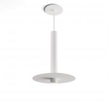 Koncept Inc CMP-S1-S-12-MWT+MPTB9 - Combi Pendant 12" Single Unit Matte White with Matte White Canopy, 9" metal plate (White/Pai