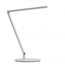 Koncept Inc ZBD1000-W-SIL-DSK - Z-Bar Solo Desk Lamp Gen 4 (Warm Light; Silver) with Desk Base