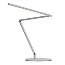 Koncept Inc ZBD3000-W-SIL-DSK - Z-Bar Desk Lamp Gen 4 (Warm Light; Silver) with Desk Base