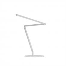 Koncept Inc ZBD3100-D-MWT-DSK - Z-Bar Mini Desk Lamp Gen 4 (Daylight White Light; Matte White) with Desk Base