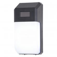 Vaxcel International T0725 - 4.5-in. Solar LED Outdoor Motion Sensor Wall Pack Light Black