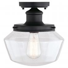 Vaxcel International T0546 - Collins 10 in. W Outdoor Flush Mount Matte Black