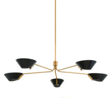 Troy F8163-PBR/SBK - Sacramento Chandelier