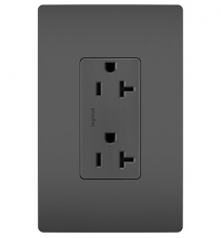 Legrand Radiant TR26352RBK - radiant? Spec Grade 20A Tamper-Resistant Receptacles, Black