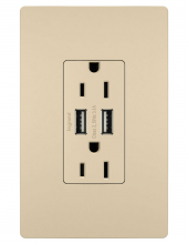 Legrand Radiant TM826USBI - radiant® 15A Tamper-Resistant USB Outlet, Ivory