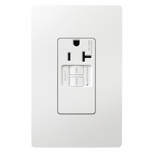 Legrand Radiant 2097TRSGLW - radiant? 20A Tamper-Resistant Self-Test Simplex GFCI Outlet, White