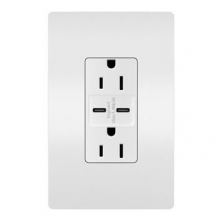 Legrand Radiant R26USBCC6WCCV6 - radiant? 15A Tamper-Resistant Ultra-Fast USB Type C/C Outlet, White (6 pack)