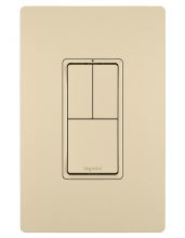 Legrand Radiant RCD113I - radiant® Two Single-Pole Switches and Single Pole/3-Way Switch, Ivory