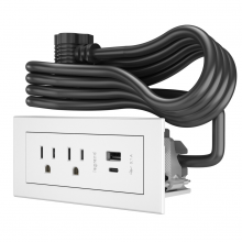 Legrand Radiant RDZCWH - RADIANT FPC USB A/C, 6FT, WH 2 TR OL, 2 USB CHARGING PORTS