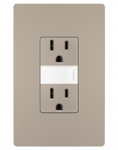 Legrand Radiant NTL885TRNICC6 - radiant® 15A Tamper-Resistant Outlet with Night Light, Nickel (6 pack)