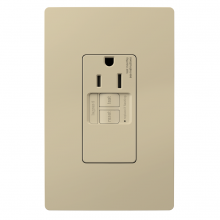 Legrand Radiant 1597TRSGLI - radiant? 15A Tamper-Resistant Self-Test Simplex GFCI Outlet, Ivory