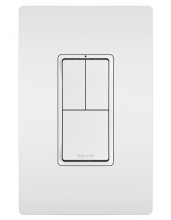 Legrand Radiant RCD113W - radiant® Two Single-Pole Switches and Single Pole/3-Way Switch, White